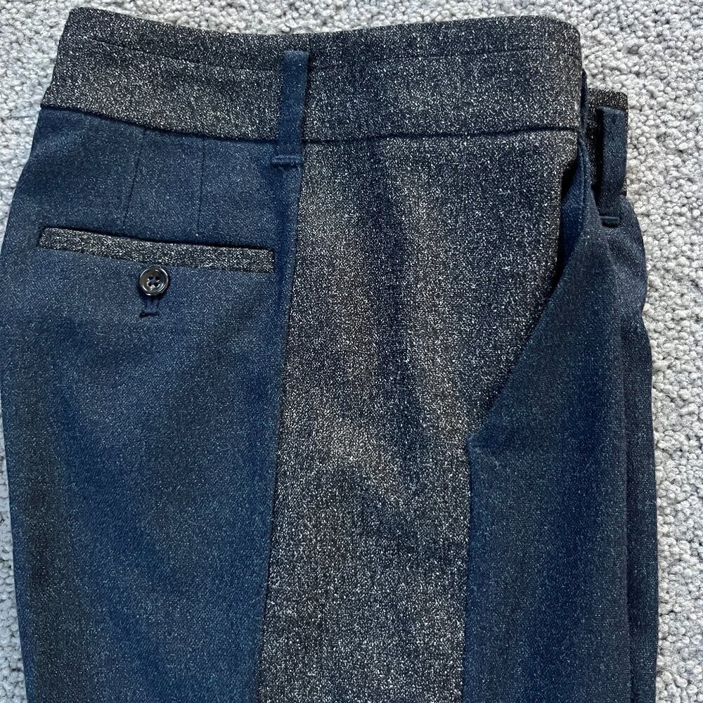 ANTHROPOLOGIE ELEVENSES THE BRIGHTON Mixed Tweed Colorblock Trousers Slacks 6T - Picture 8 of 15
